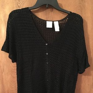 Black crochet top
